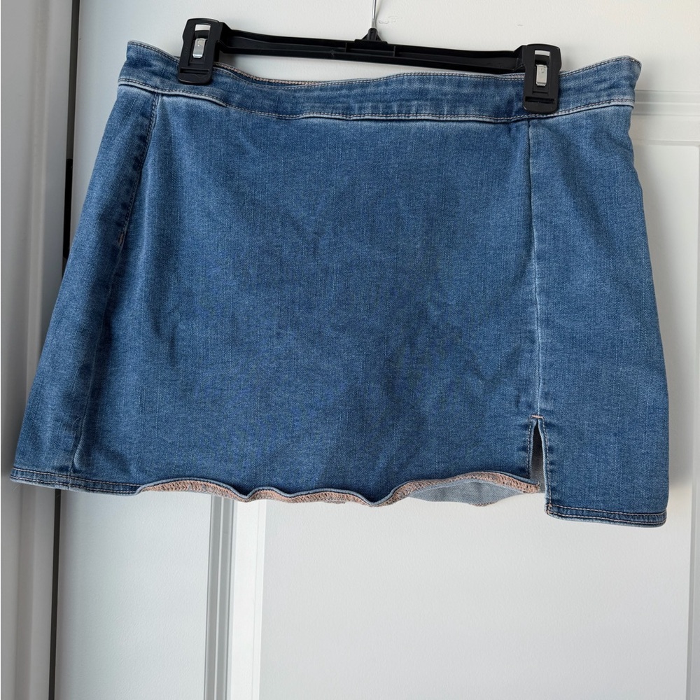 American Eagle Denim Mini Skirt - Blue